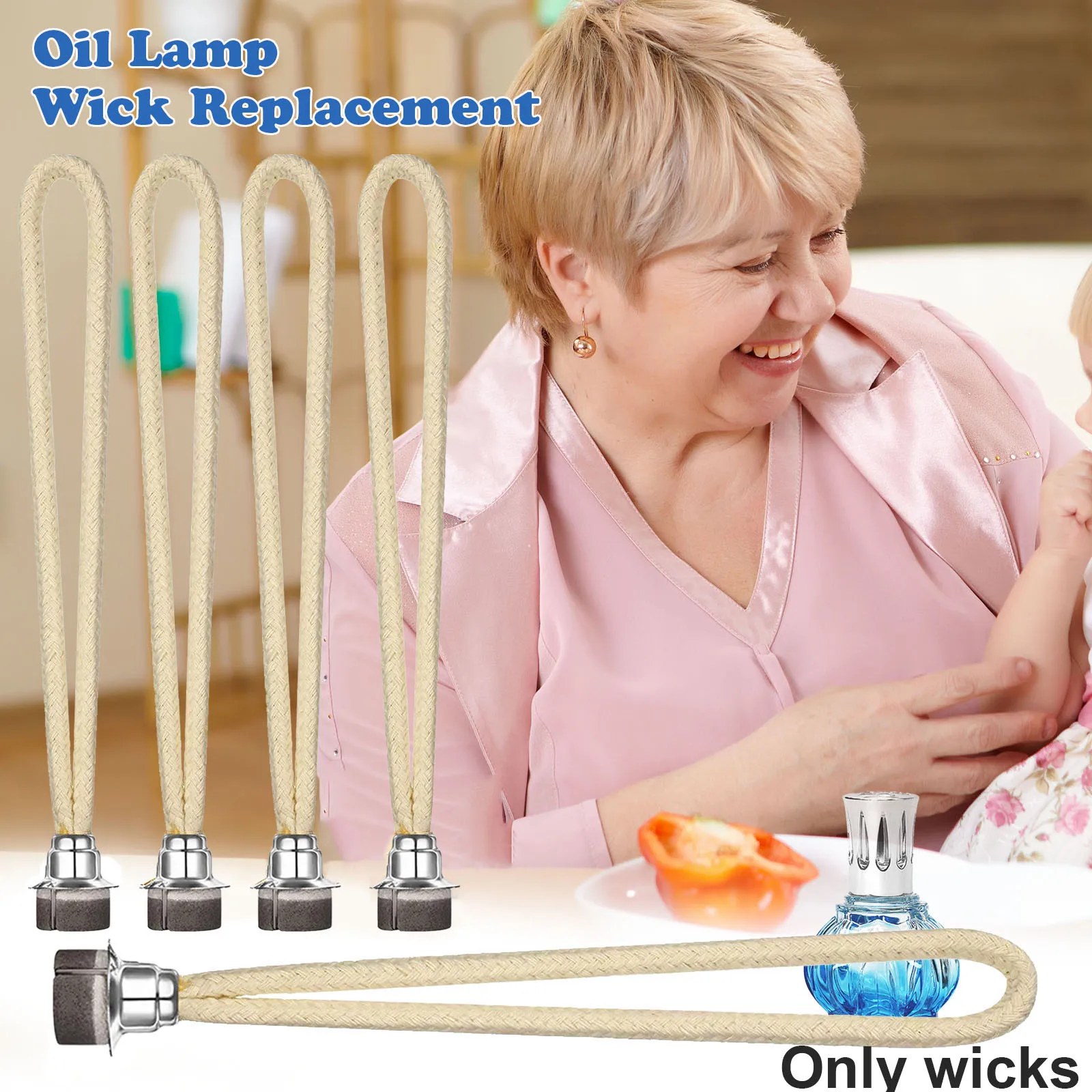 

Aromatherapy Decorations Easter Oil Lamp Wick Replacement Fragrance Lamps Wick Catalytic Burner Air Tightly Control