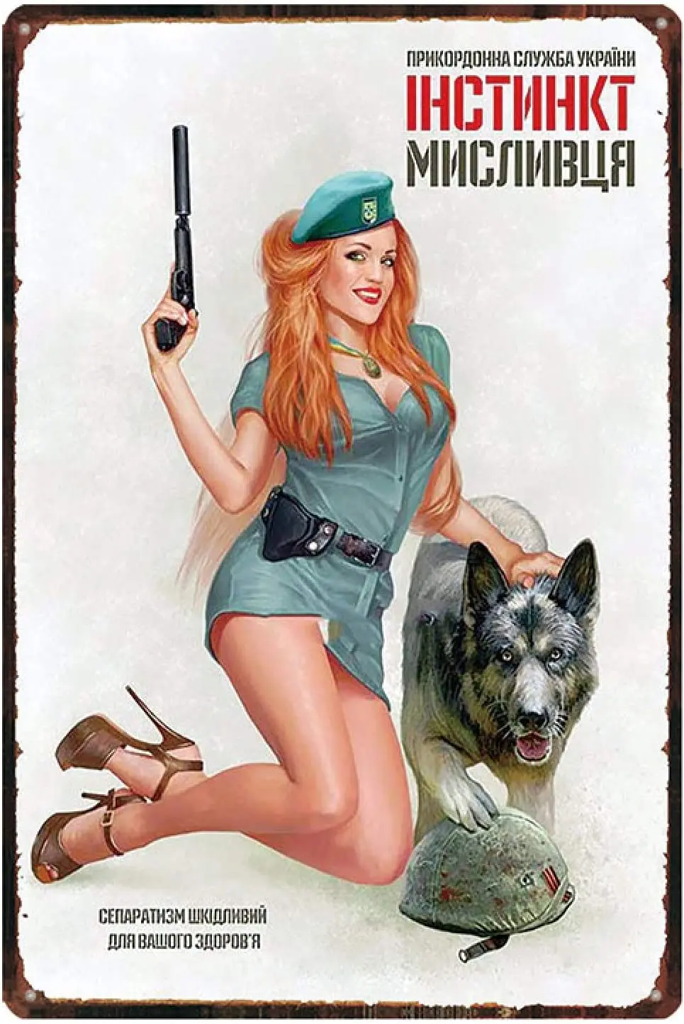 

YAYITAI Metal Signs Vintage Russian Cartoon Plaque Iron Painting Pin Up Sexy Girl Tin Sign Pub Cafe Shop Home Wall Decor