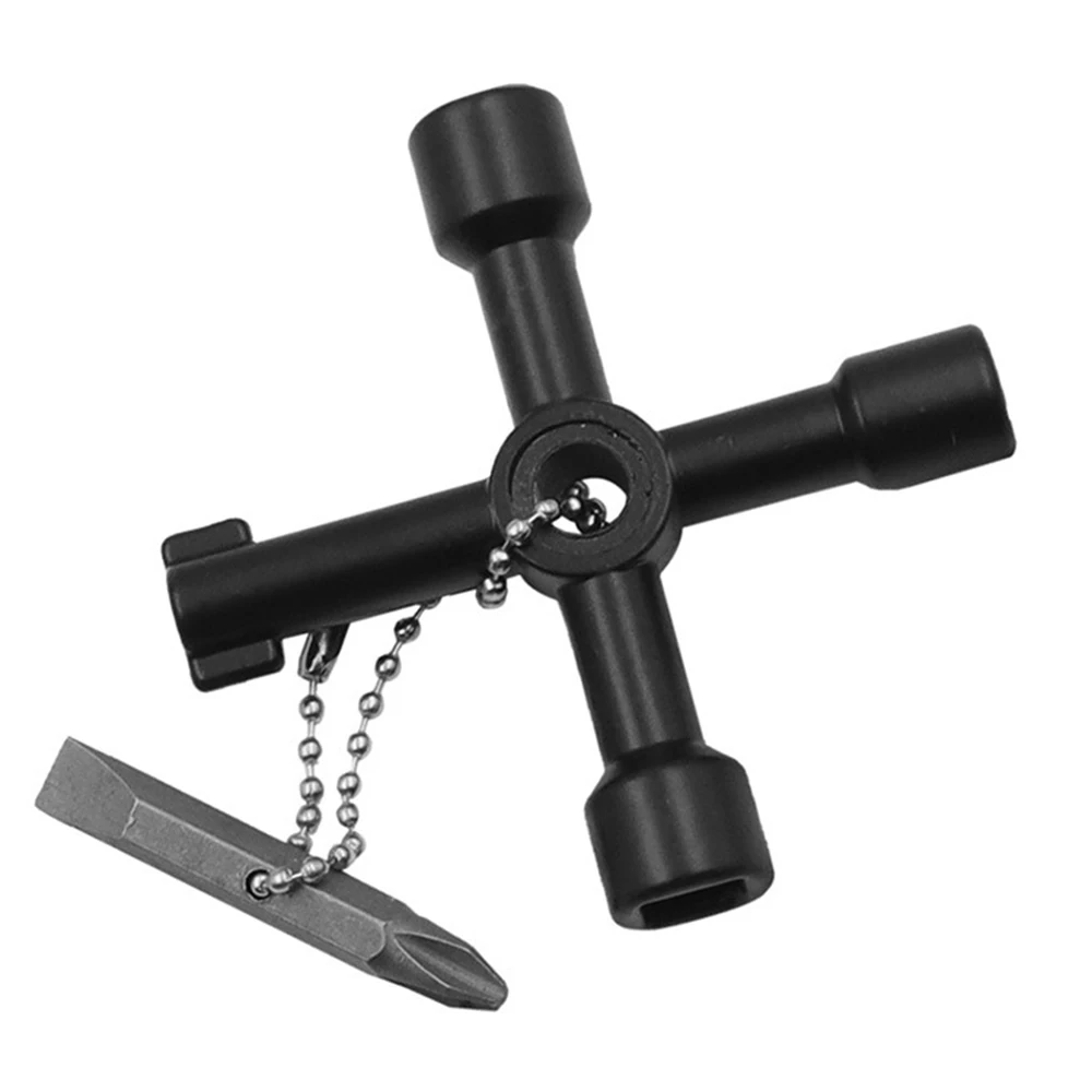 

1Pcs Multifunction 4 Ways Universal Triangle Wrench Key Plumber Keys Triangle For Gas Electric Meter Cabinets Bleed Radiators