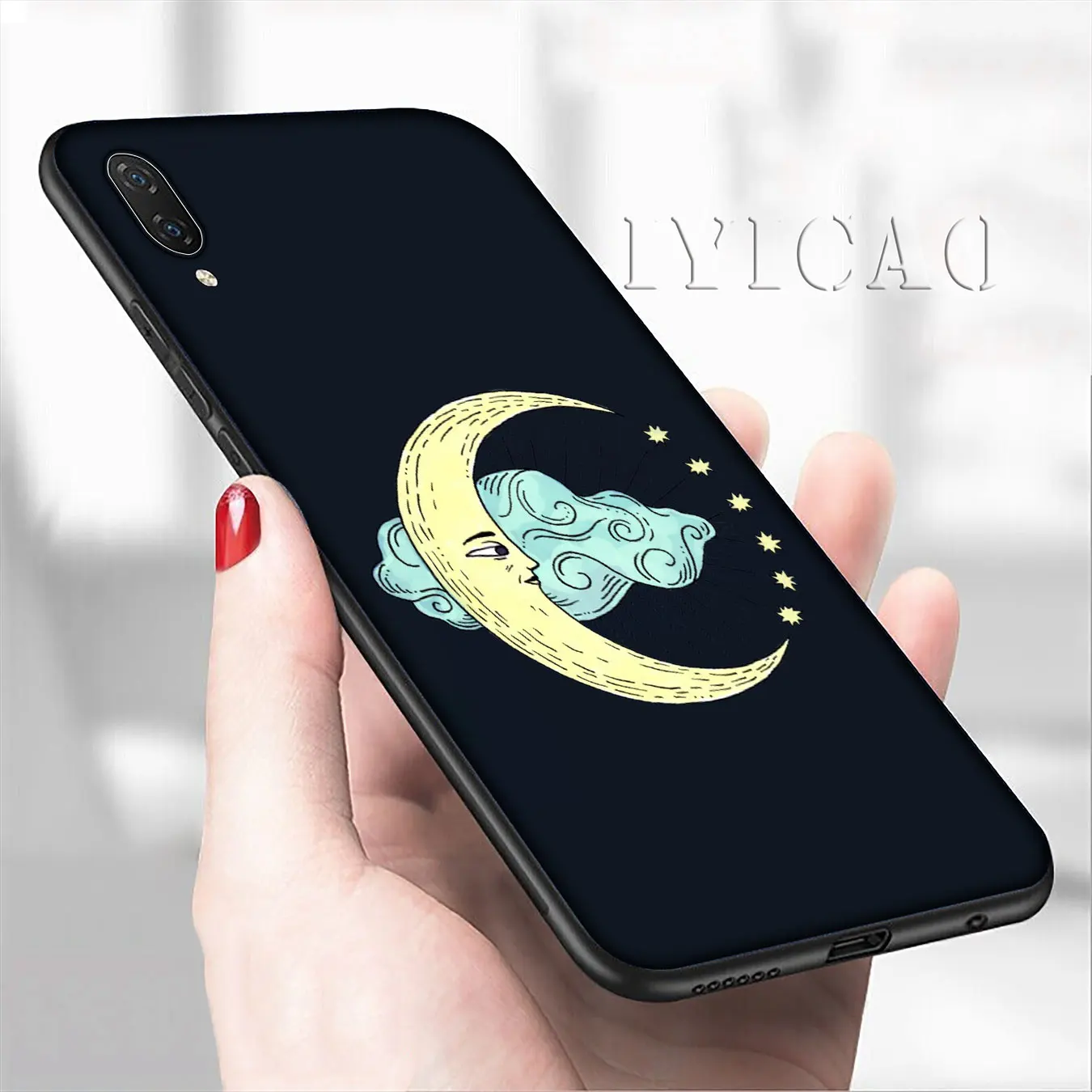 IYICAO эстетический мягкий чехол для телефона с золотой Луной и солнцем Xiaomi Mi 10 9 9T A3