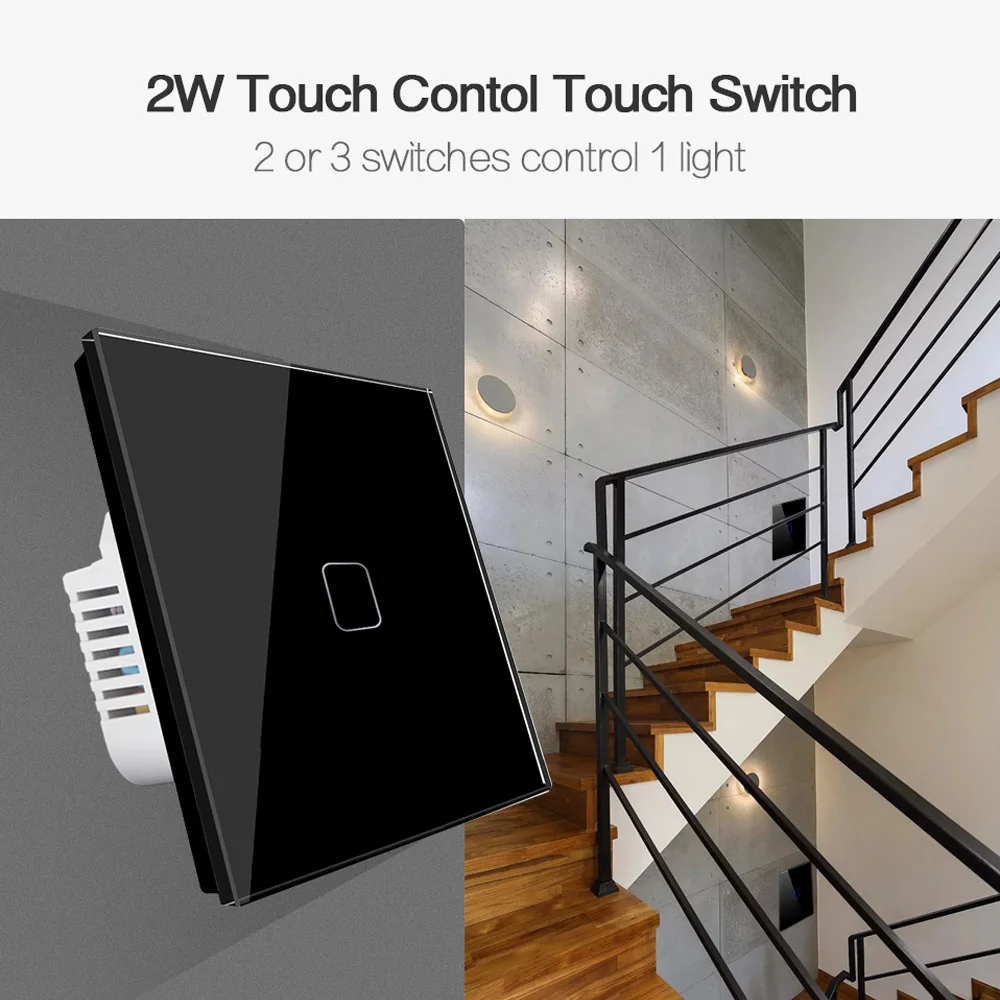 ЕС 2 Way пульт дистанционного управления RF настенный светильник панели &quotумный