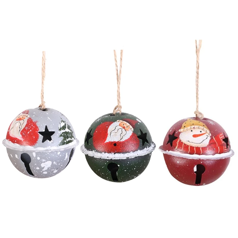 

Рождественское украшение, Рождественский шар в виде снеговика, Санты, колокольчика, украшения, Рождественская елка, аксессуары для праздвечерние