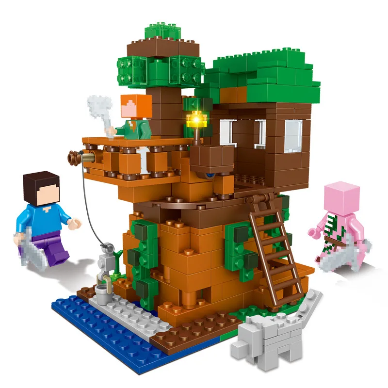 33068 1 set 46 шт. мой DIY Кирпичи мини шахты мастерски строительные блоки игры фигурки кирпичи для детей мир игрушки X0127 - Цвет: 33068 1 set