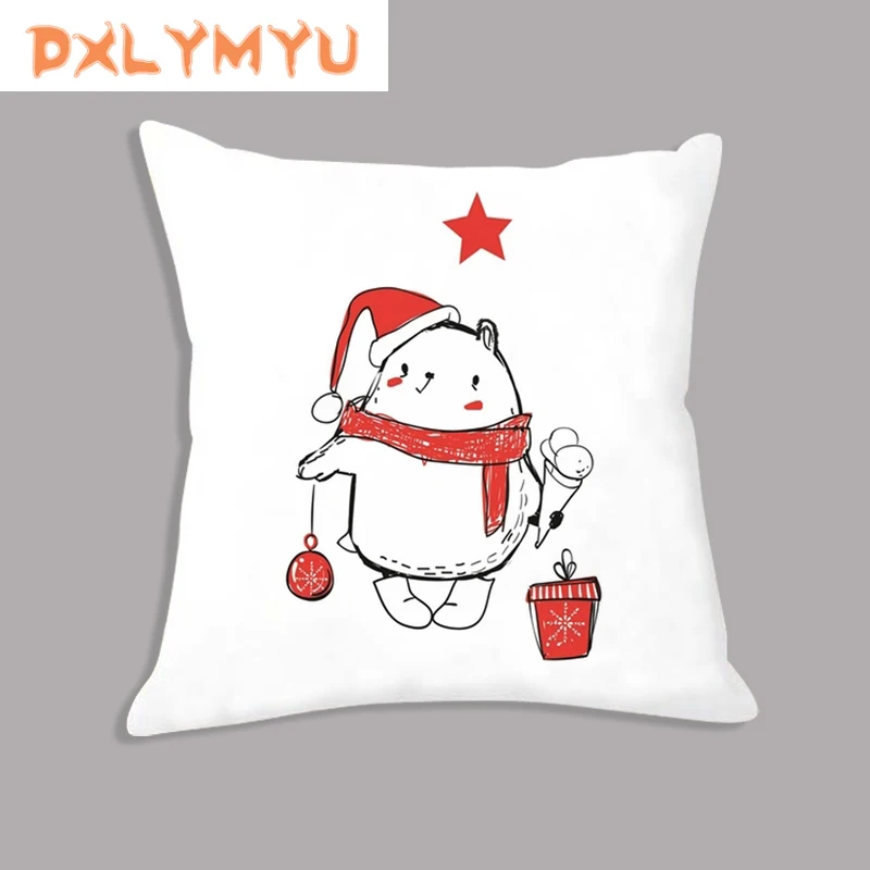 Рождественское украшение наволочка в виде медведя кролика строительный подарок