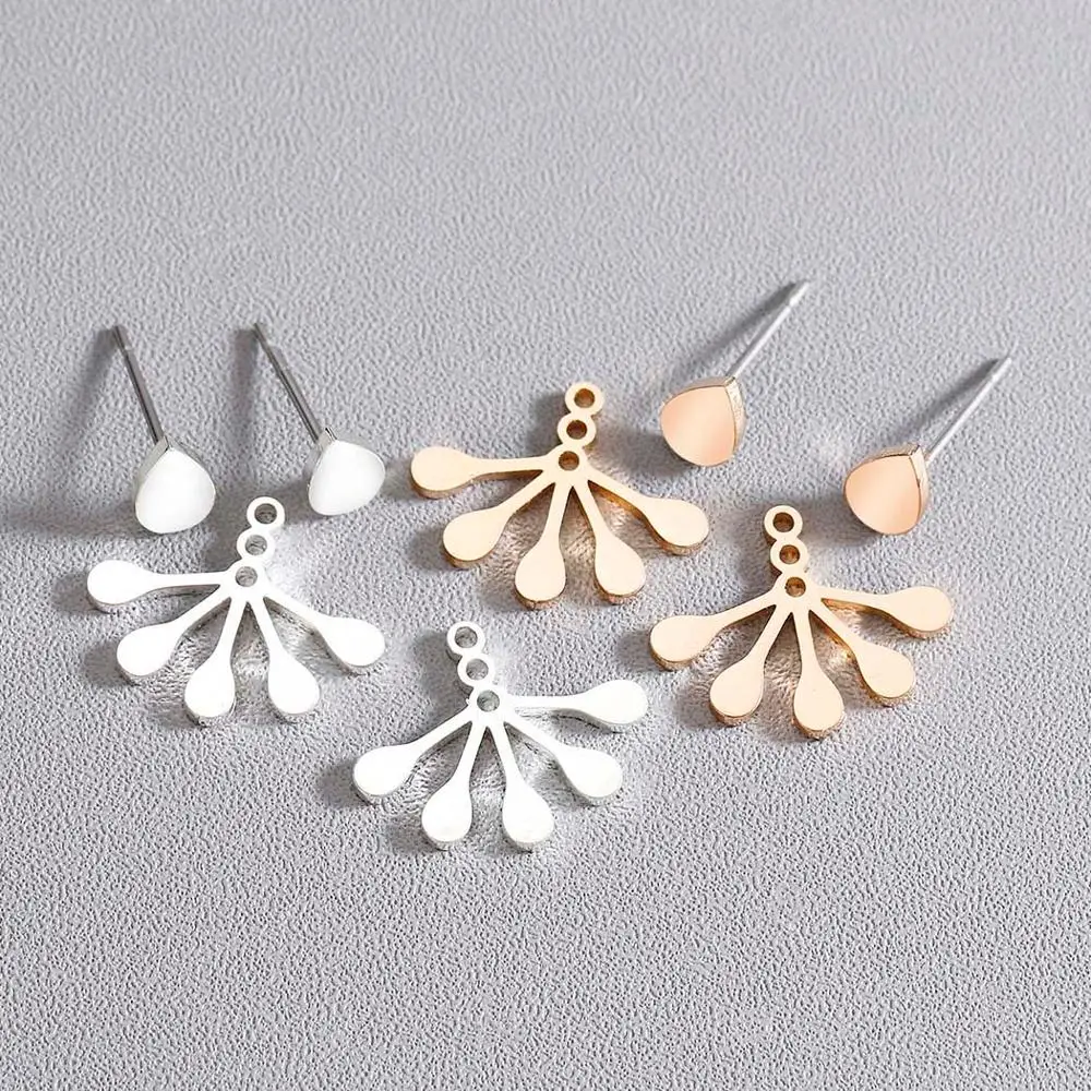 Женские серьги-гвоздики в форме капли Kinitial геометрические серьги-капельки с