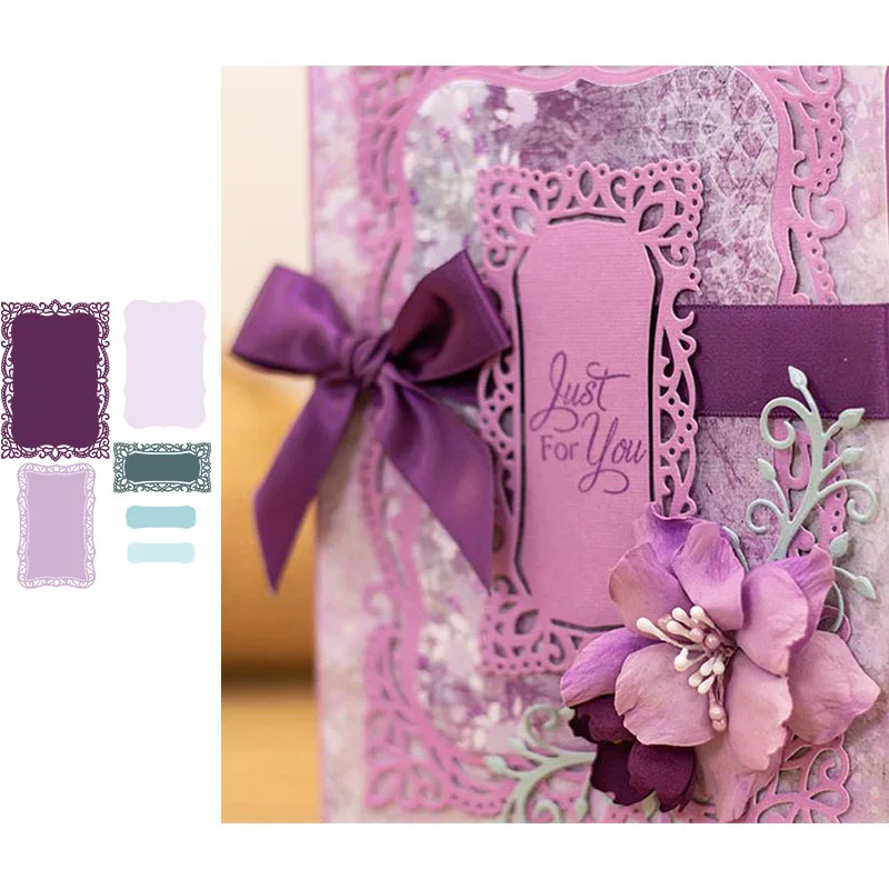 Винтажные кружевные рамки рококо металлические режущие штампы для скрапбукинга