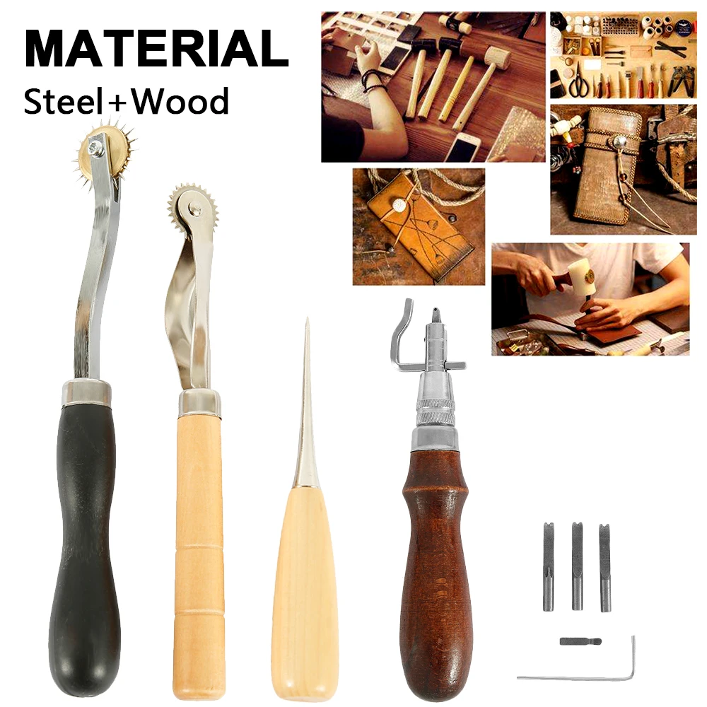 59 шт./компл. набор инструментов для кожевенного ремесла ручная швейная строчка