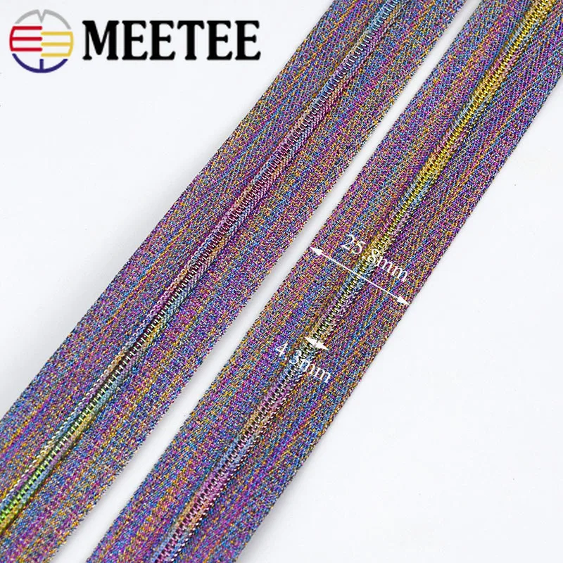 Meetee цветные нейлоновые застежки-молнии для шитья 5/10 метров спортивная сумка на