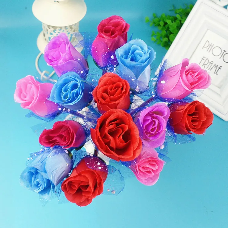 Шариковая ручка В креативном стиле с цветком розы 48 шт./лот подарок для учителей