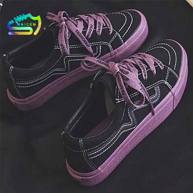 

NAICEN Women Sneaker Fashion Breathble Vulcanized Shoes Platform Lace Up Casual White Shoes Tenis Feminino Zapatillas Mujer