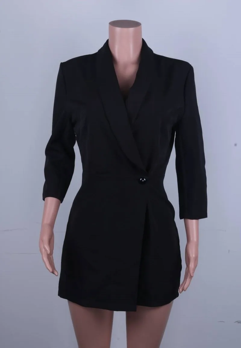 2020 Новинка Весна Осень Белый сексуальный глубокий V три четверти комбинезон