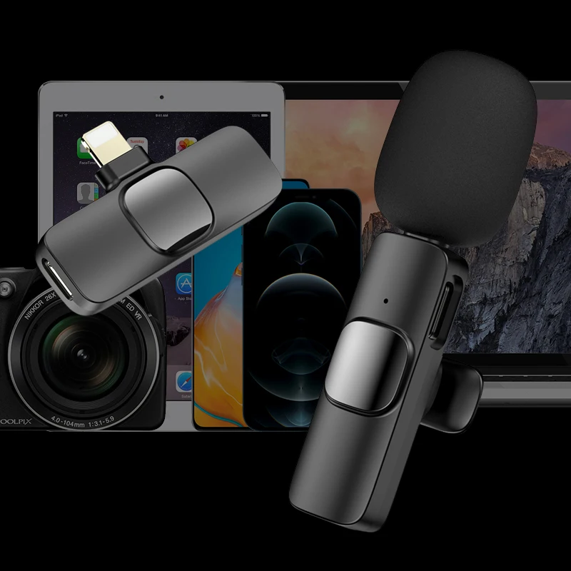 Беспроводные ПЕТЛИЧНЫЕ наушники Y23 петличный микрофон для записи аудио и видео с