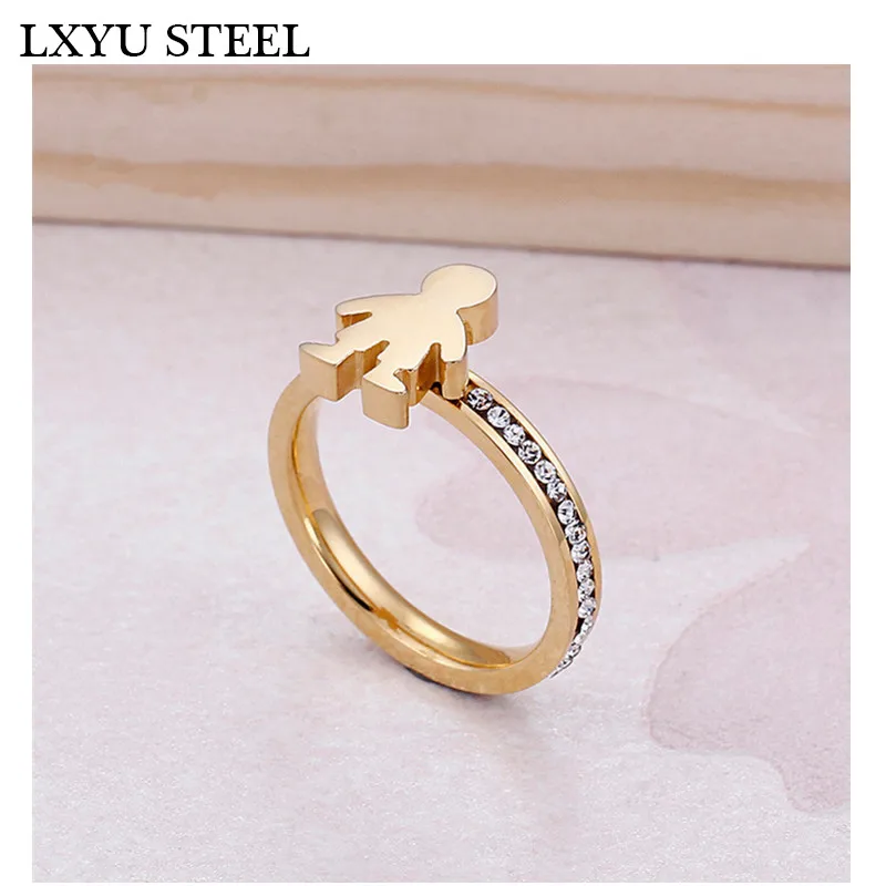 Кольца из нержавеющей стали для мужчин и женщин изящные кольца на палец с