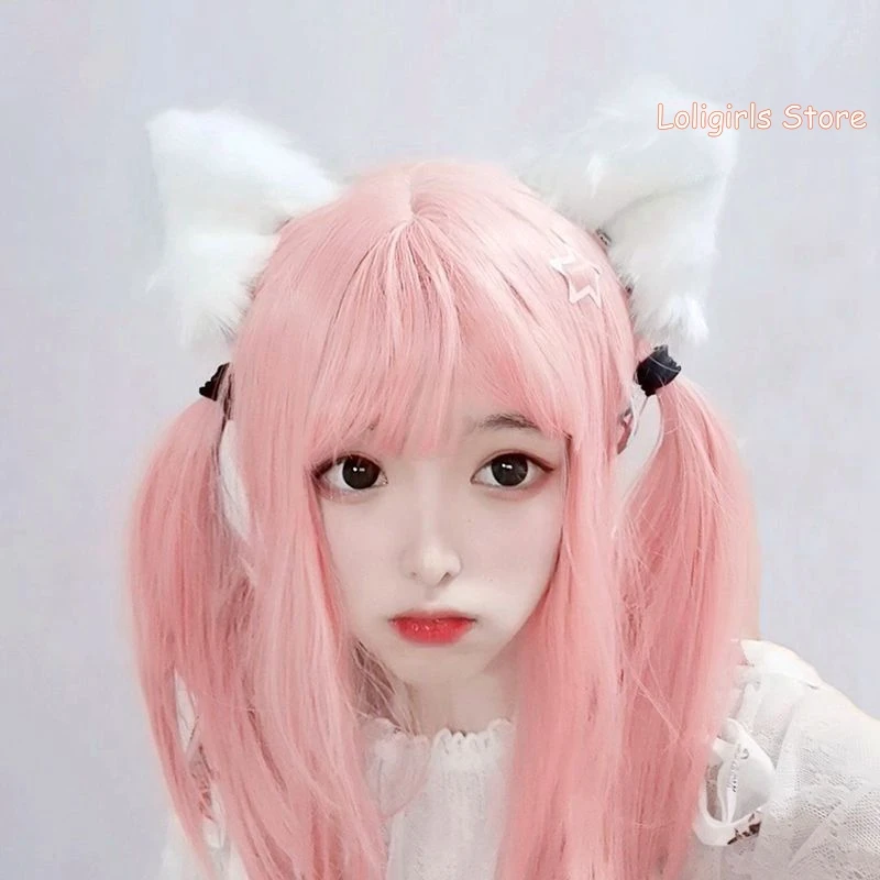 Мягкая заколка для волос с кошачьими ушками ручной работы косплея девочек Kemonomimi