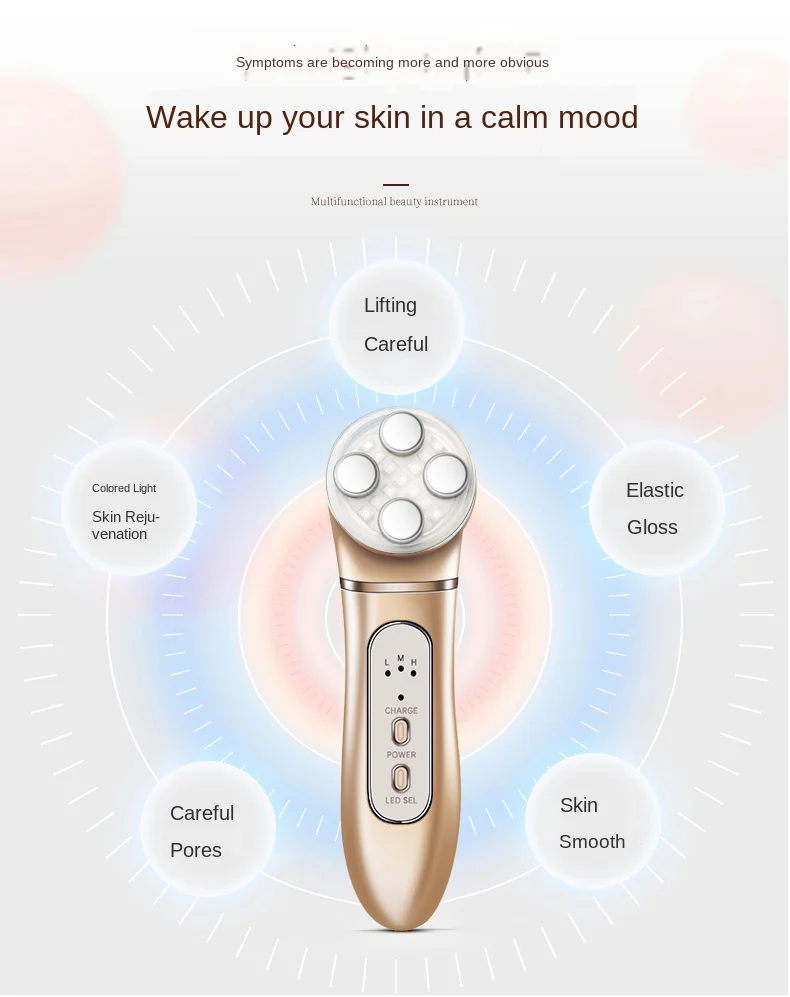 

Christmas Gift French Pattern Household RF Beauty Instrument Facial Lifting and Tightening Children's Face Machine Skin