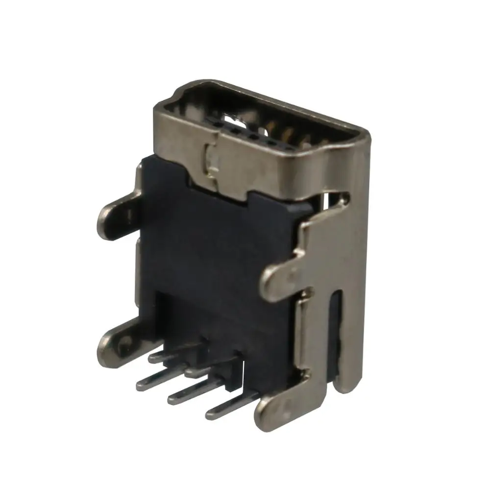 100 шт. мини USB Тип B Женский 5Pin правый угол 90 Степень погружения 4 ножки гнездо