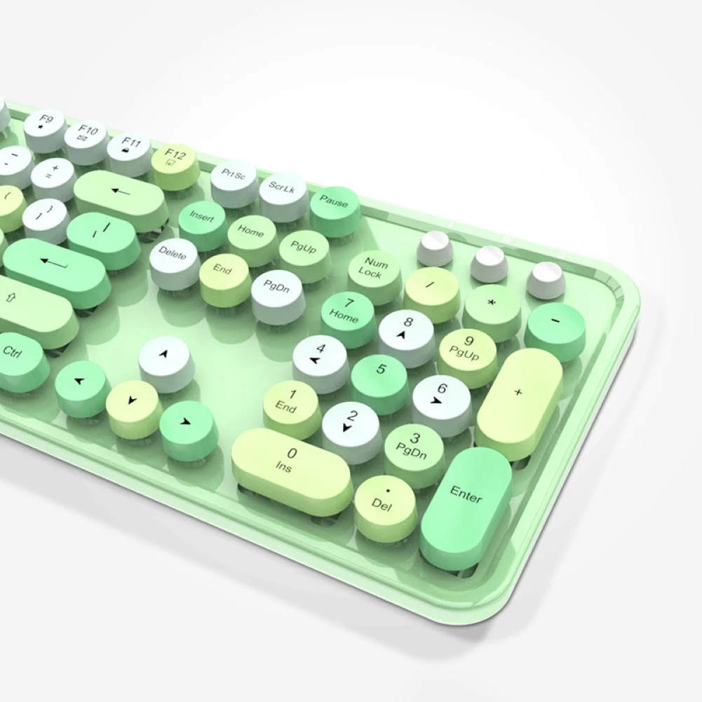 Смешанные цвета Цвет милые Беспроводной клавиатура + Мышь Универсальный милый