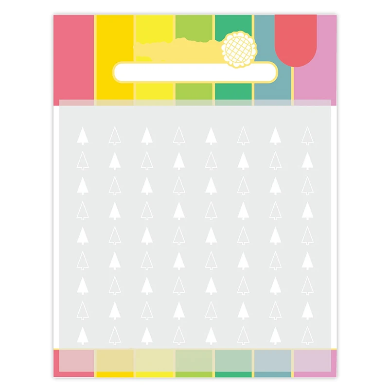 

2021 New Christmas Tree Plastic Stencil For DIY Craft Making Scrapbooking Background Card Album No Metal Cutting Dies and Stamps