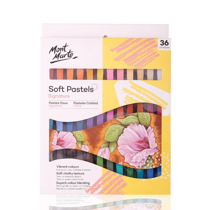 Набор мелков для сухой живописи 12/36 цветов детская художественная живопись