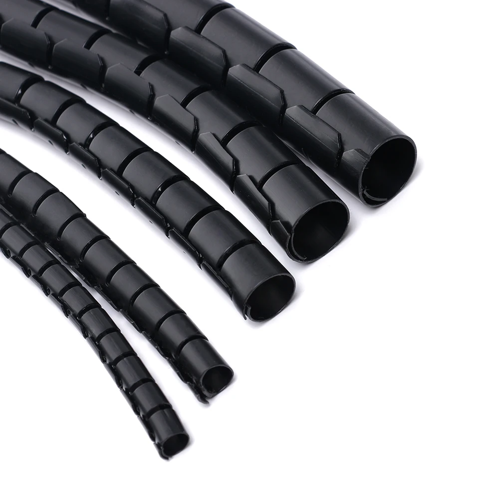 Держатель для кабеля органайзер длиной 1 5 м гибкие спиральные зажимы проводов