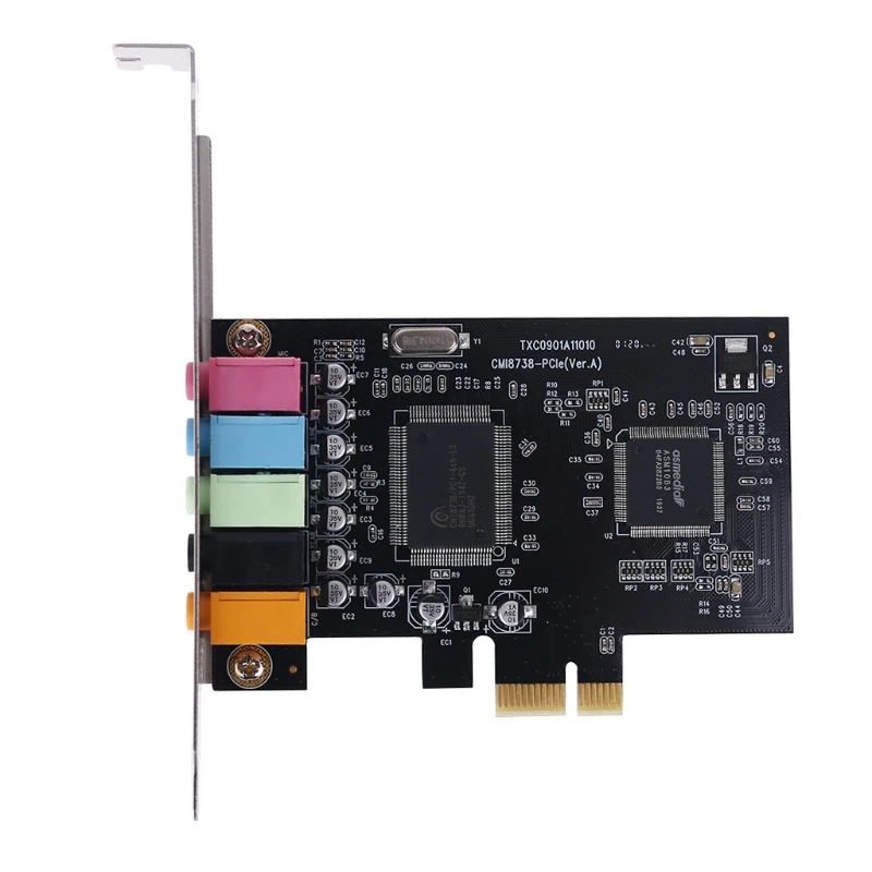 Звуковая карта PCI-E 5 1 каналов чипсет CMI8738 цифровые настольные PCI Express карты TXC090 C7AB |