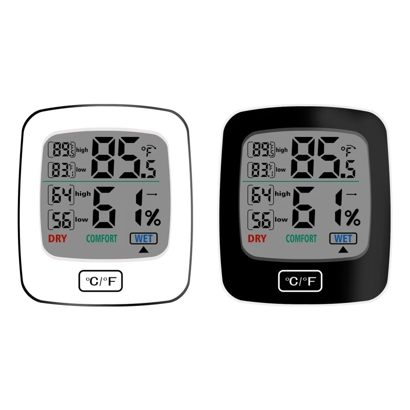 

Цифровые термометры для помещений и гигрометры Влажность станция комнатный термометр с подсветкой сенсорный гигрометр LCD