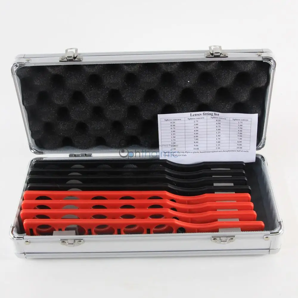 Высококачественный стеллаж для ретиноскопии с большой диоптрией 8 рядов 40