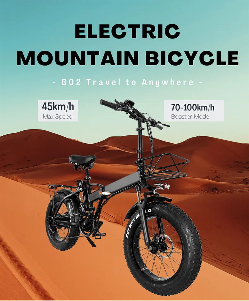 20 дюймов складной электрический велосипед фара для велосипеда 1000W фэт