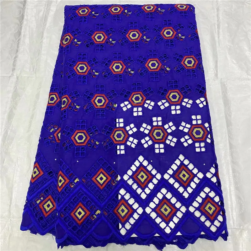 

cotton Nigerian lace fabric high quality lace 2021 swiss voile lace fabric embroidered african dry lace for wedding