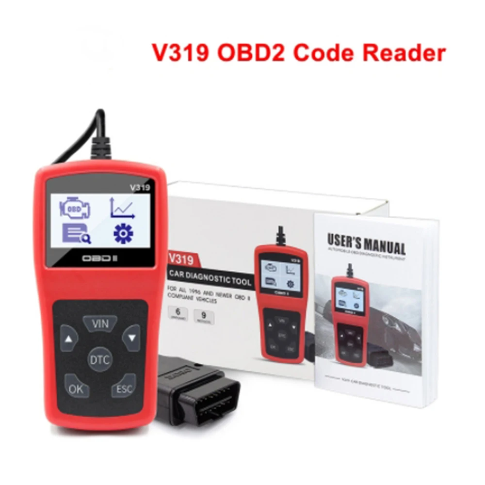 

V319 Code Readers Scan Tool OBDII/EOBD Multi-Language Code Reader OBD OBD2 Car Diagnostic Auto Tool obd2 Scanner VS ELM327 V1.5