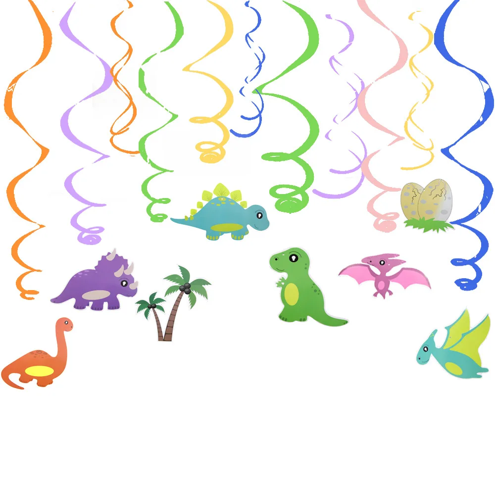 Мультяшный динозавр потолочный висячий баннер Висячие растяжки для динозавра