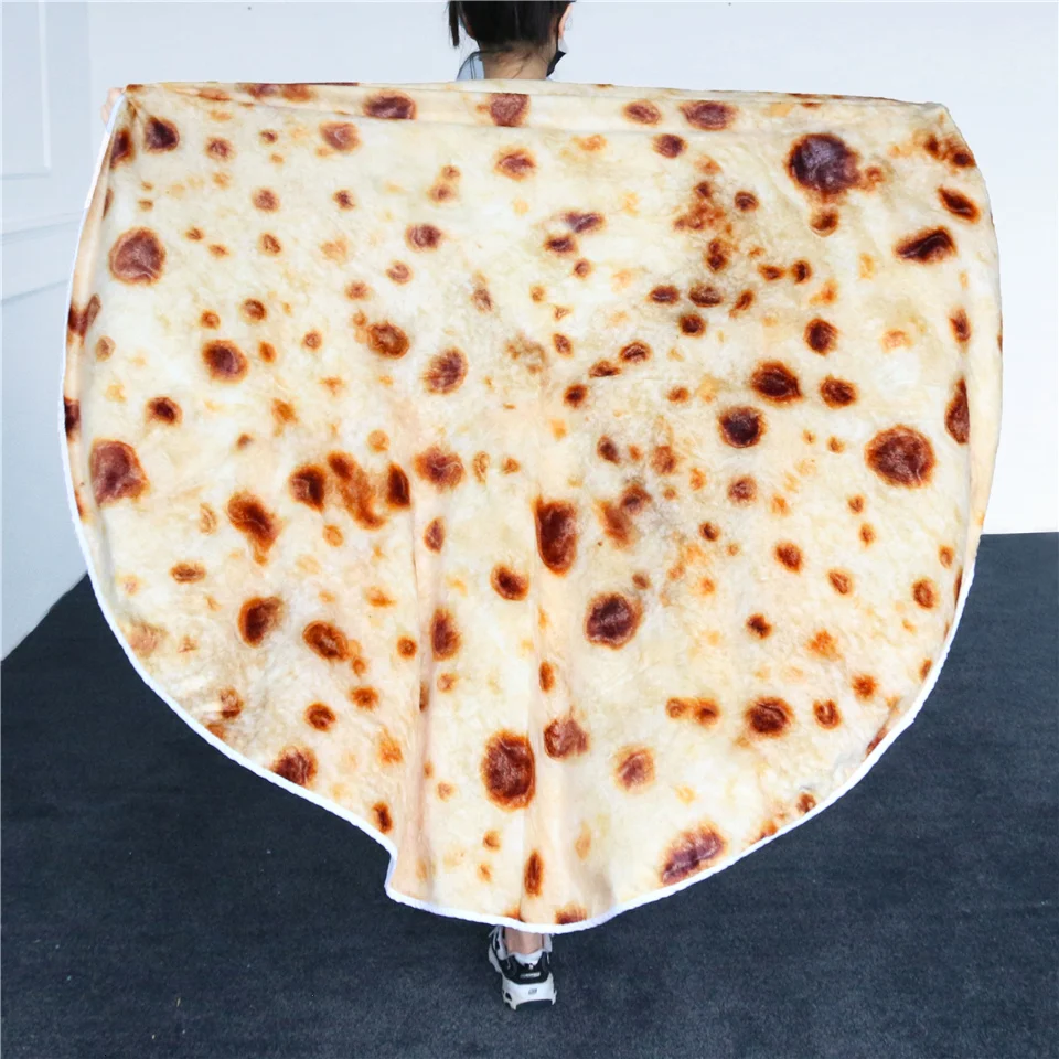 3D еда одеяло бросок Tortilla текстура мягкий флис s супер домашний текстиль плюшевое