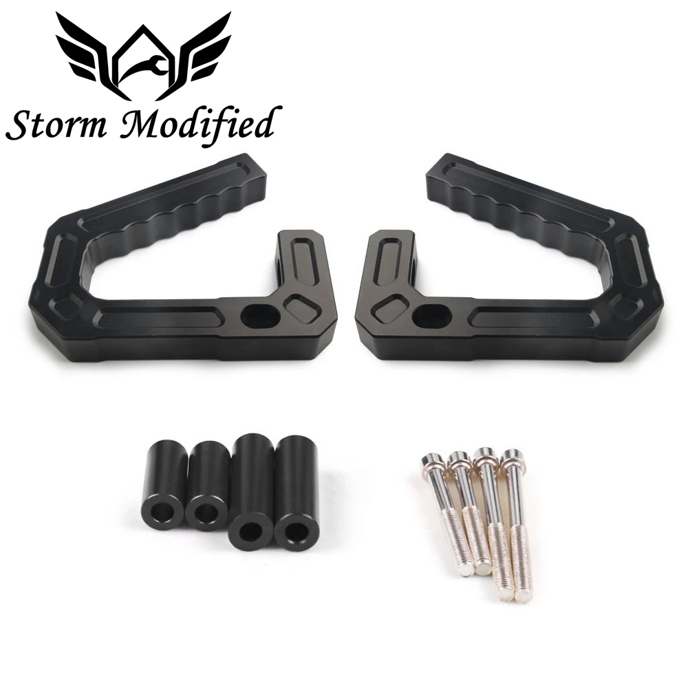 

Hooke Road 2 шт. черные алюминиевые поручни, поручни для Jeep Wrangler JK 07-18