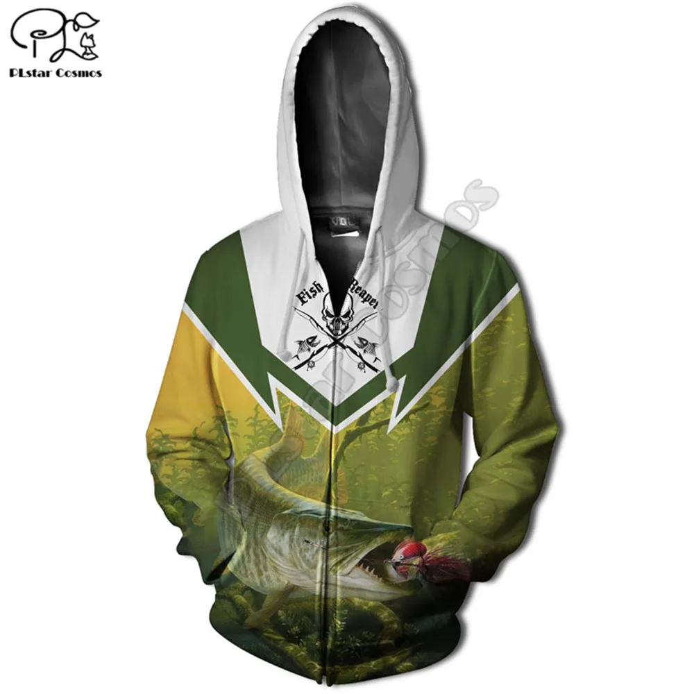 

fish reaper 3d printed hoodies women for men Sweatshirt Harajuku Jacket streetwear autumn Casual zipper hoodies Drop shipping
