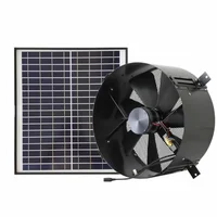 Sunny Vent Tools DC Air Conditioner Kit 30 Watt Solar Panel Powered 14' Wall Window Mount Hot Air Cooling Ventilator Exhaust Fan