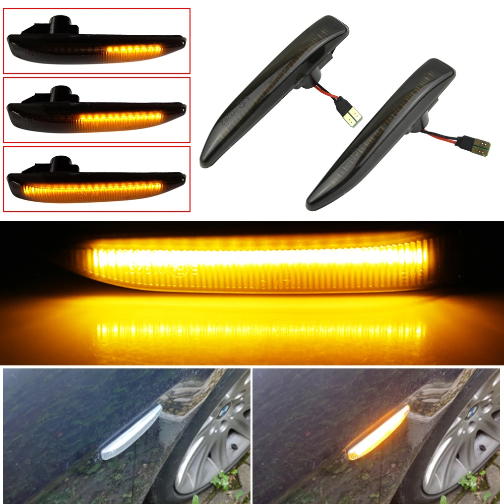 

Side Fender Repeater Turn Signal Light for BMW 7 Series E66 E65 2002-2008 730 740 745 750 760 Corner Marker Lamp Parking Light