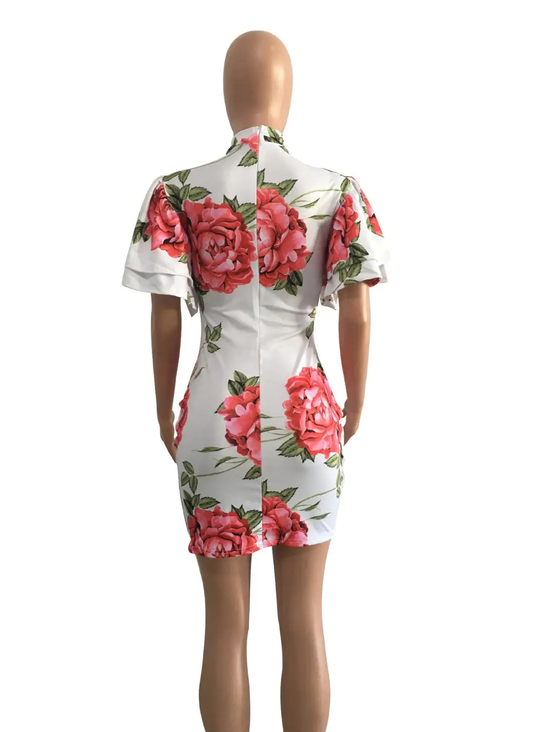 2019 женские сексуальные платья Летние цветочные печатные оборки бандажные модные