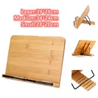 3 размера 5 уровнями регулировки высоты чтение отдыха планшет готовить домашний кабинет Книга Держатель факсированная кухня частей (по обеим сторонам) бамбуковая полка