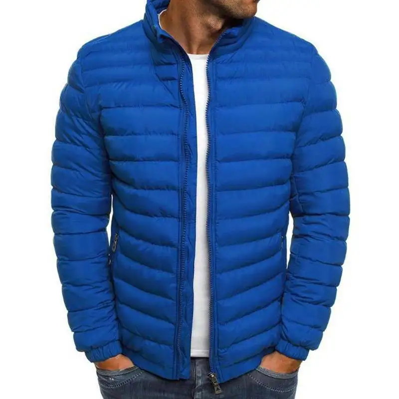 

Mens Jackets Fashion Winter Warm Mens Coat Bubble Zip Up Jacket Coats Soft Winter Quilted Padded Outwear Tops Jacket Men
