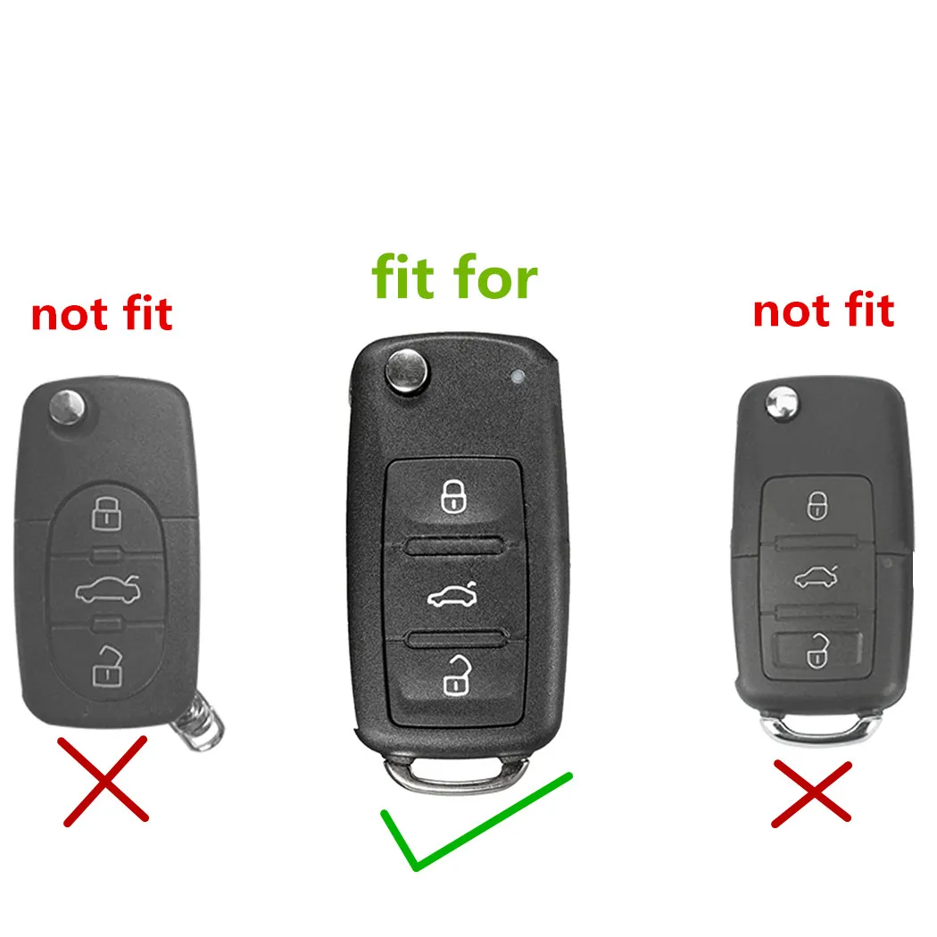 WFMJ углеродное волокно + силиконовая КНОПКА Flip Remote 3 кнопки чехол для брелка с