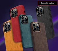 free personalization custom initial name phone case for iphone 11 12 13 pro max crocodile pattern pu leather soft phone cover