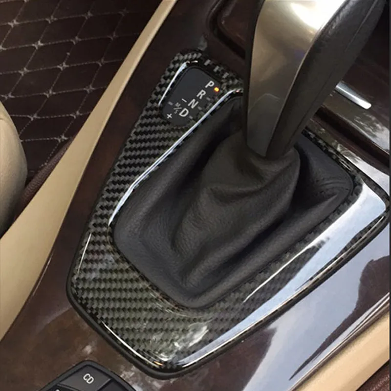 

For BMW E90 E92 E93 3 Series Car Interior Center Control Gear Shift Panel Cover Stickers Carbon Fiber Car Products Accessories
