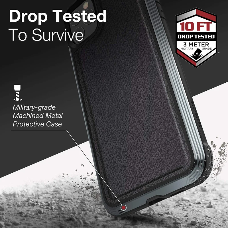 X-Doria Defense Lux чехол для телефона iPhone 11 Pro Max военный класс падение проверенный чехол Чехол для iPhone11 Pro Алюминиевый Чехол Coque