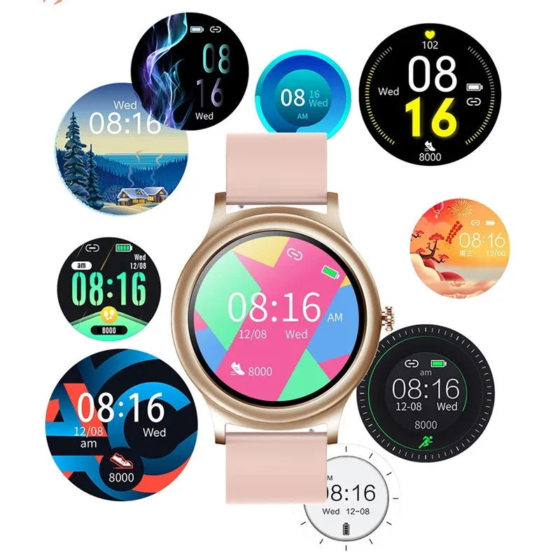 

V31 2021 Smart Watch Women Full Touch Fitness Tracker IP67 Waterproof Bluetooth Smartwatch Men For iPhone Xiaomi Phone