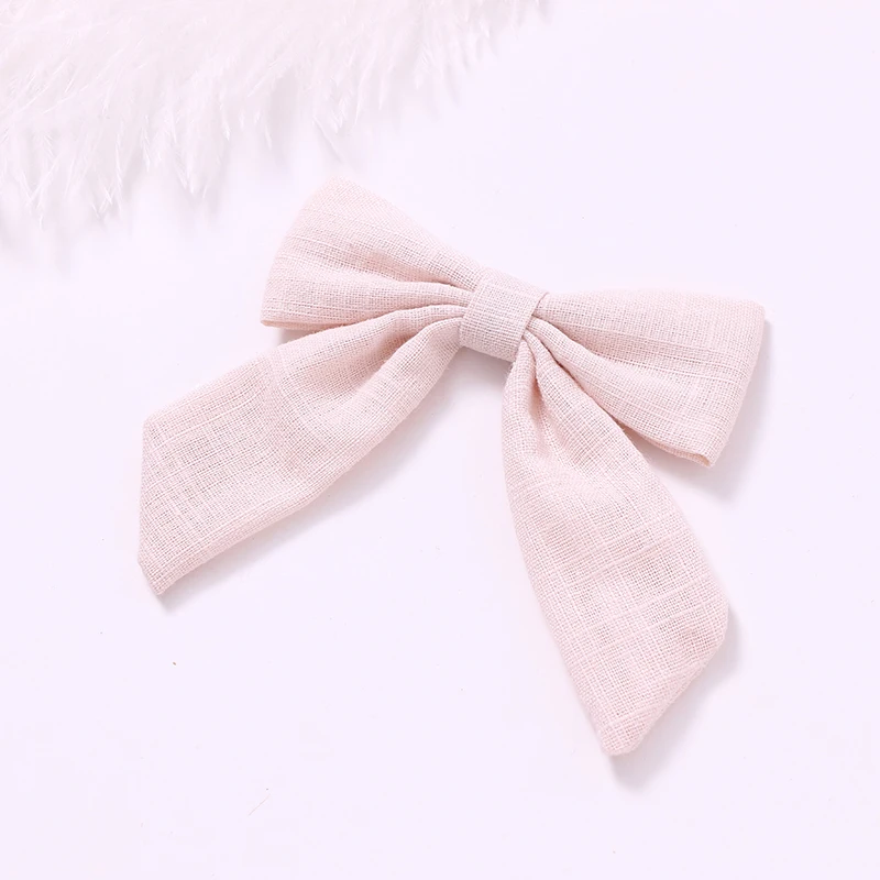 1pc Big Bow Hairpins Solid Fabric Hair clips 12 colors bow Barrettes For Girls Accessories Bowknot Kids Headwear | Детская одежда и