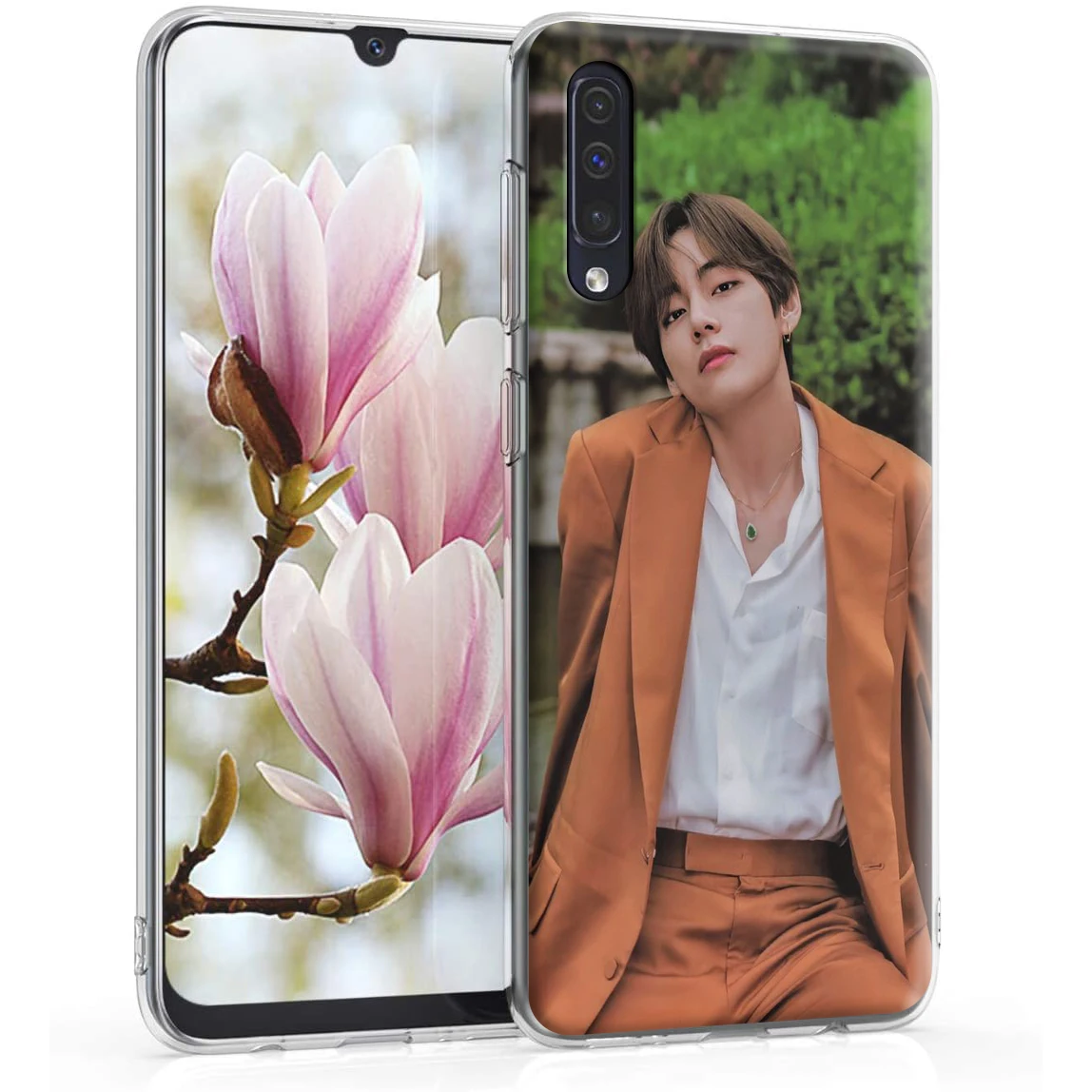 Силиконовый чехол V Kim Tae Hyung для Samsung Galaxy S20 Ultra S10 S10E S9 S8 S7 Note 10 9 8 Plus Edge|Бамперы| |