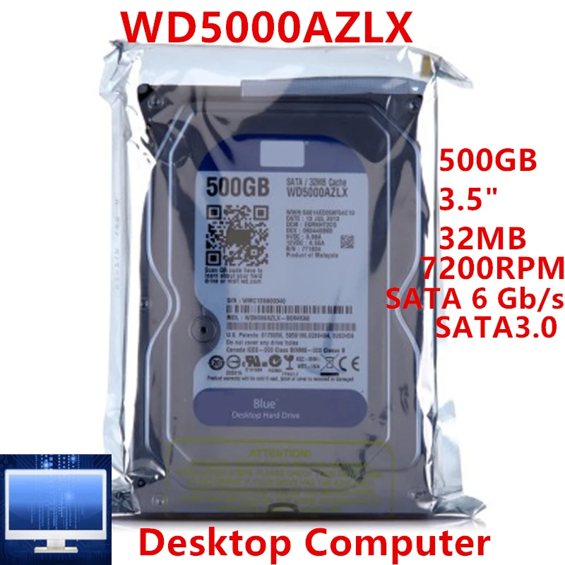 New Original HDD For WD Blue 500GB 3.5