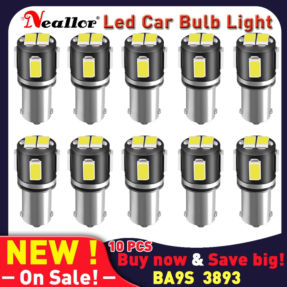 

BA9S T4W LED Car light bulb T2W T3W H5W interior Car LED License Plate light 2 LED 2835 SMD DC12V 12913 12910 12929 Bulbs On Car