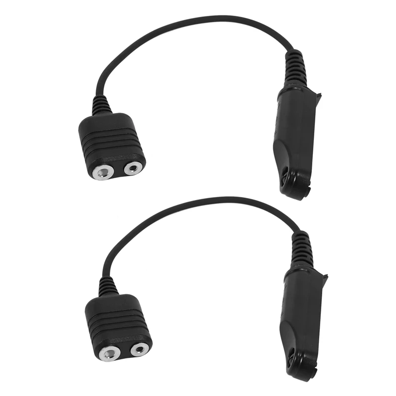 

2X Audio Cable Adapter For Baofeng UV-XR UV-9R Plus UV-5R BF-888S UV-82 UV-S9 Walkie Talkie Headset Speaker Mic