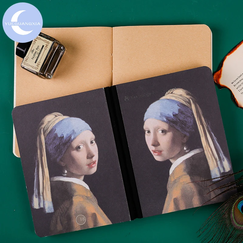 

Van Gogh Famous paintings Small Portable Sketchbook painting Notepad planner Stationery Diary pretty notebooks Scrapbooking